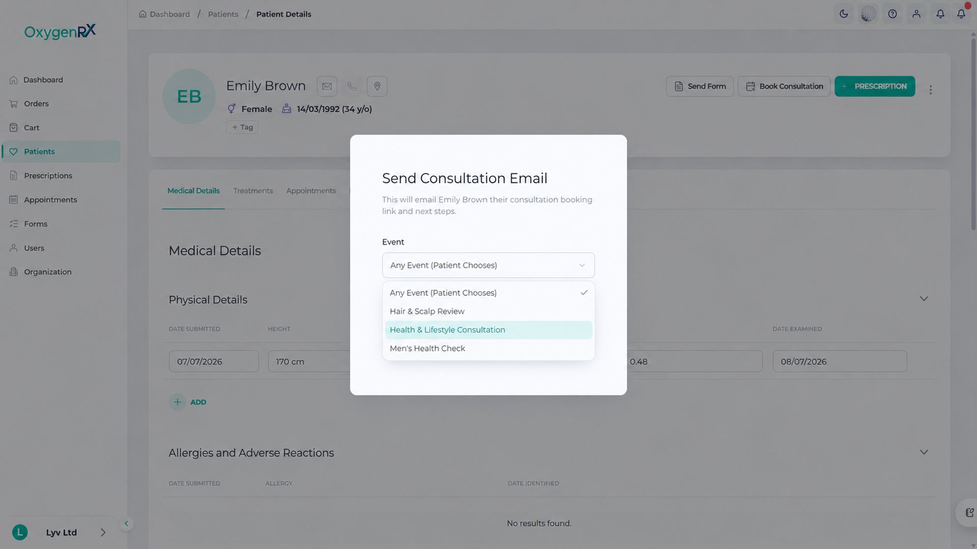 You consult, online or in person, and the AI scribe drafts your notes as you go.